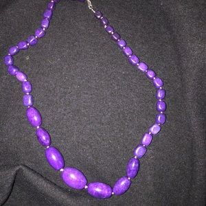 Genuine Chunky Amethyst Necklace